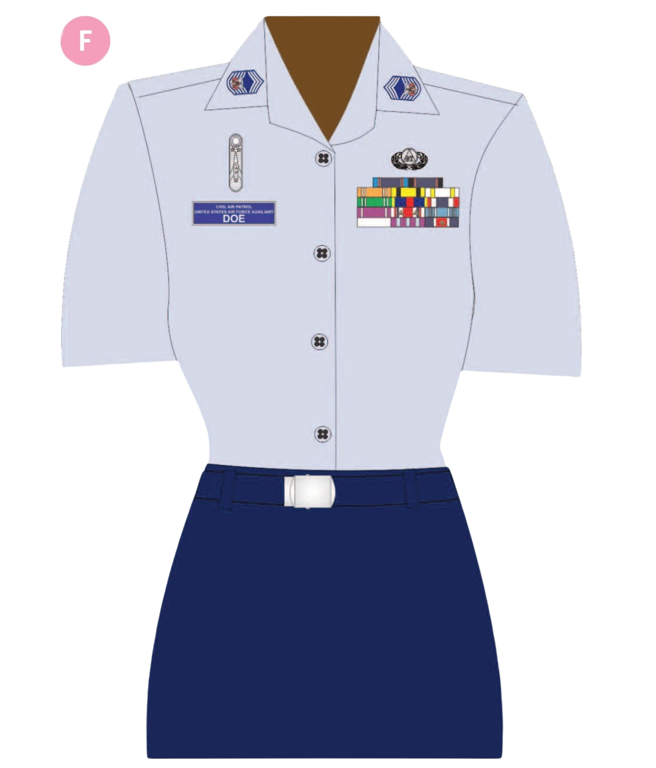 air force dress uniform female